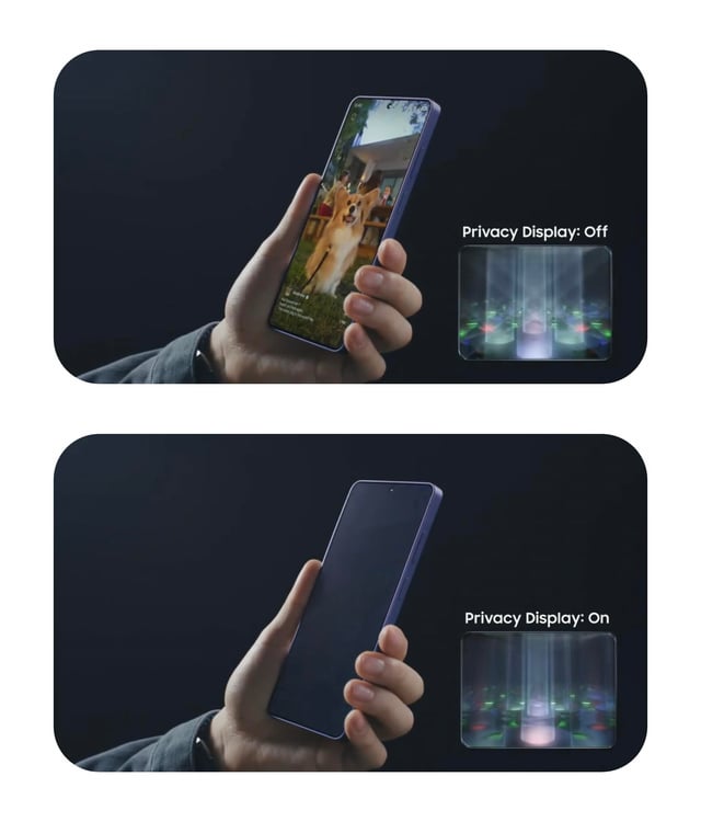 Samsung the device Privacy Display - how it works
