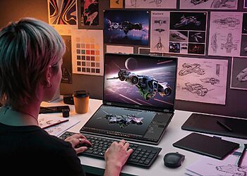 Lenovo Yoga Book Pro 3D concept laptop at MWC 2026