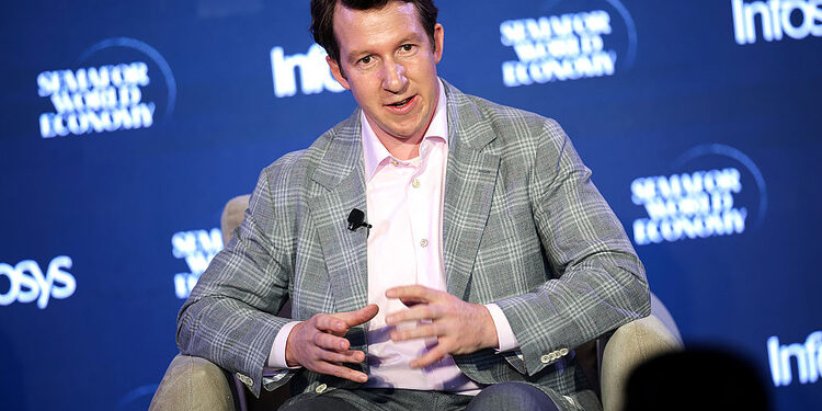 WASHINGTON, DC - APRIL 13: Jack Clark, Cofounder and Head of Public Benefit for Anthropic PBC, participates in a discussion at the Semafor World Economy 2026 summit on April 13, 2026 in Washington, DC. The summit brings together business leaders and tech CEO's for discussions on economy, artificial intelligence and business trends. (Photo by Kevin Dietsch/Getty Images)