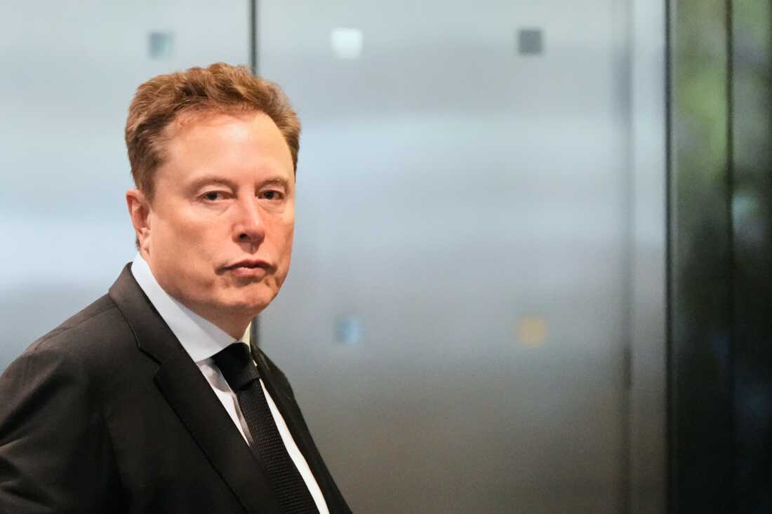 Elon Musk testifying in court