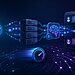 Realtime voice AI architecture with audio waveforms and low latency server systems