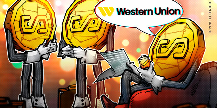 Western Union Stablecard stablecoin remittances on Visa network