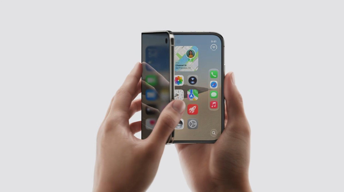 Apple iPhone Duo foldable display shown during the event