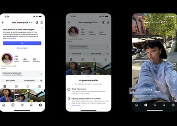 Instagram AI transparency profile label graphic