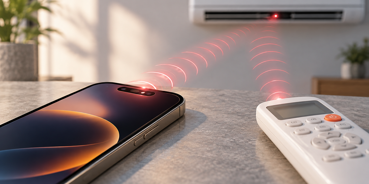 iPhone 18 Pro front sensor infrared interference with air-conditioner remote